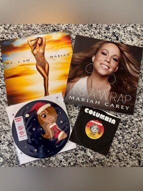 Mariah Carey Vinyl Bundle Record Lot with All I Want For Christmas Picture Disc
